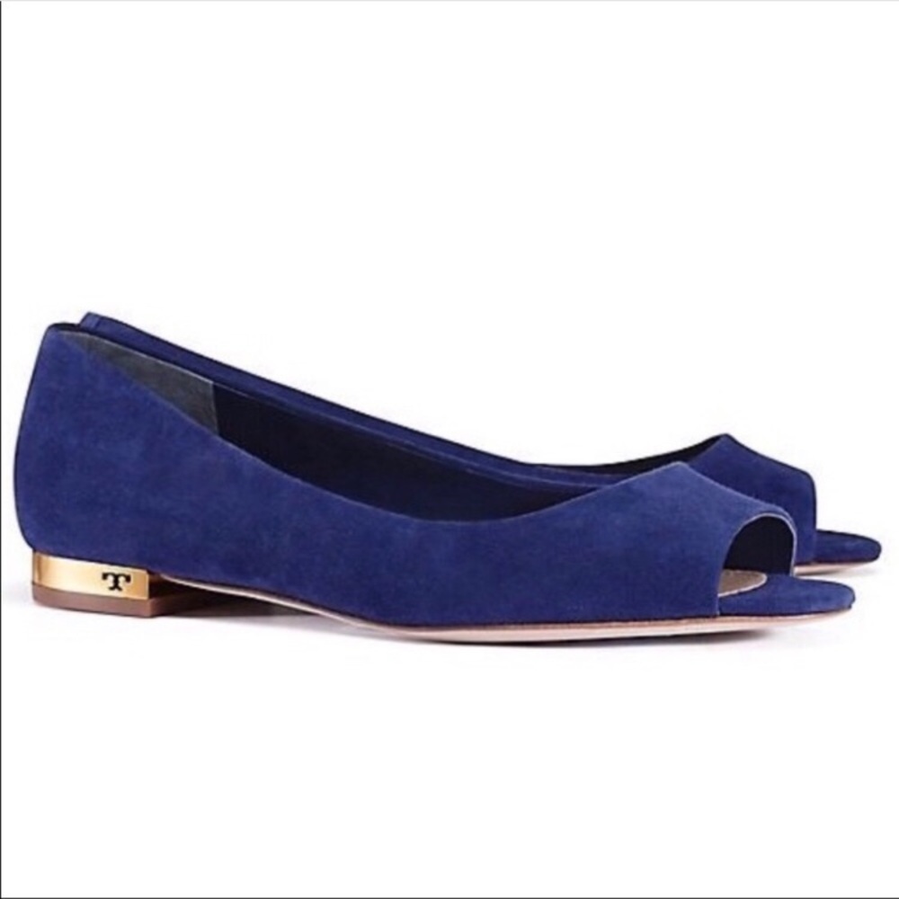 TORY BURCH | Salina Blue 💙 Suede Ballet Flats